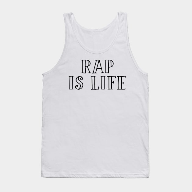 Rap music fan gift for girl Tank Top by NeedsFulfilled